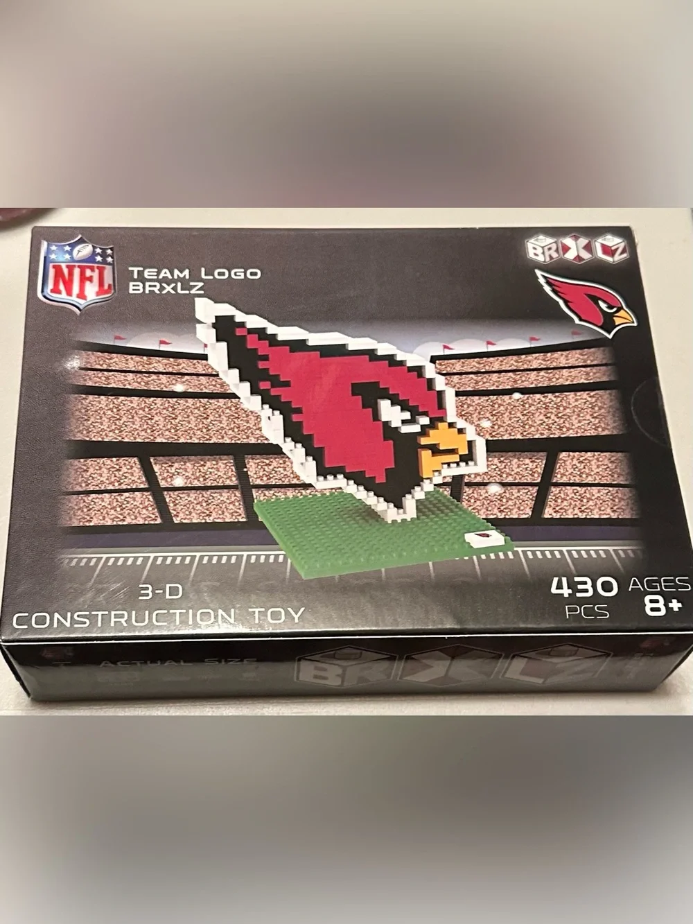 Arizona Cardinals Big Red 3-D Construction block toy. New, in original box.